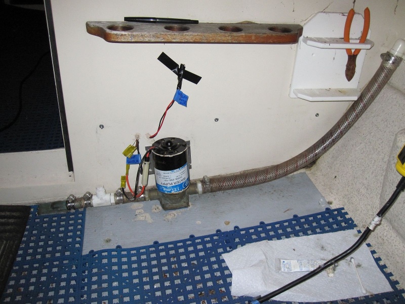 C-Dory installed the original pump and cover with wood screws. I quickly discovered that the deck holes were waterlogged. I dried and filled them with epoxy. For 16 years nothing but Sikaflex(5200) held them (pump and cover) in place. The inserts are a more elegant approach. 5 were used for the cover and 2 for the pump.