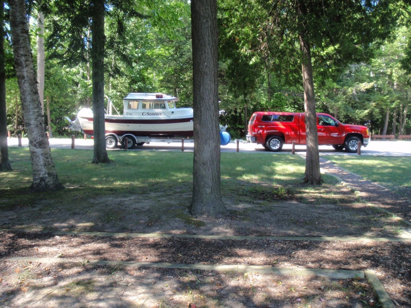 C-Scooter on trailer at roadside park