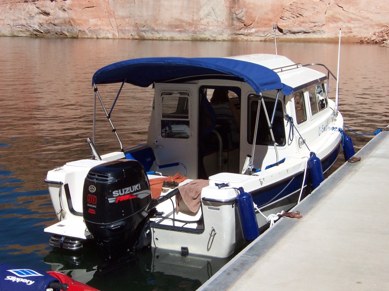 C-Swell at the dock at Raibow Natural Bridge 9-26