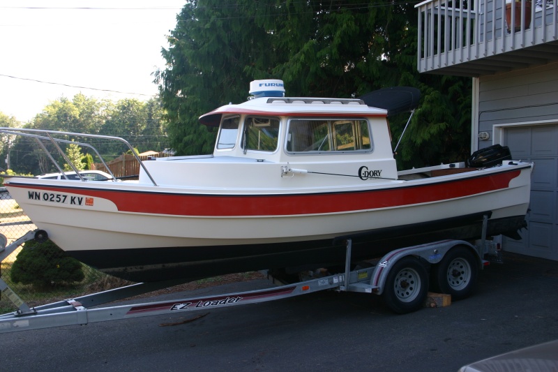 C-Told Ya So on its trailer. The trailer has new brakes and surge/master cylinder as of 04/2011.