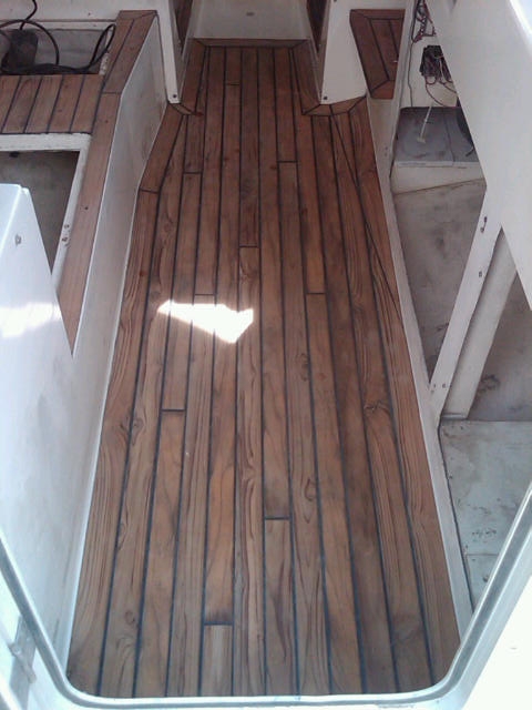 cabin flooring finished
