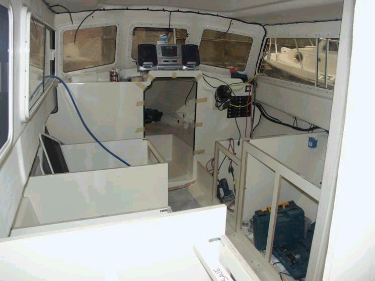 Cabin interior. Cool stereo? 3/8/04