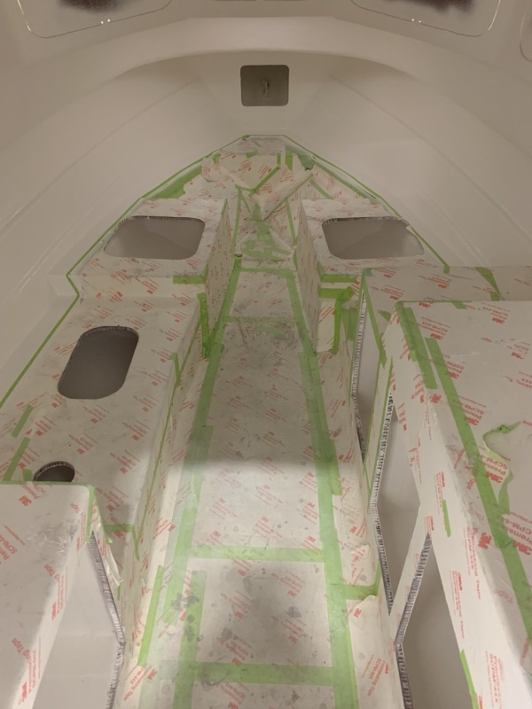 Cabin Interior Painted