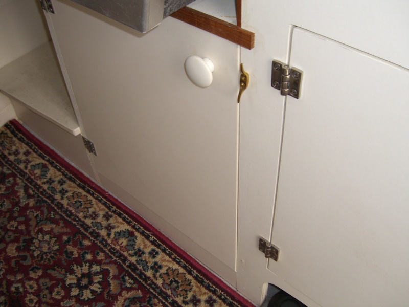 Cabinet door fabricated with Starboard colored "Seafoam"