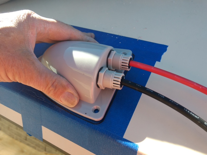 Cable entry gland.