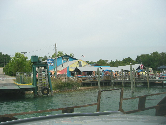 Cable Ferry at Ironton, MI, going across South Arm of Lake Charlevoix at M-66.