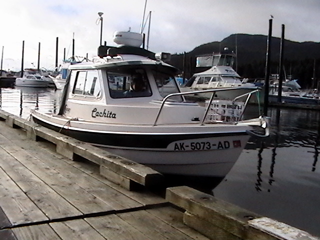 Cachita launching at Auke Bay