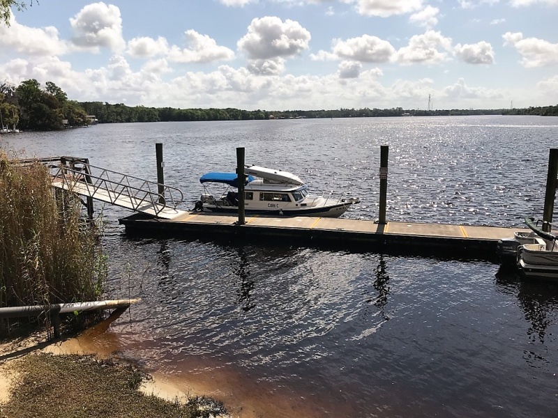 Calm-C at Corky Bells Dock.