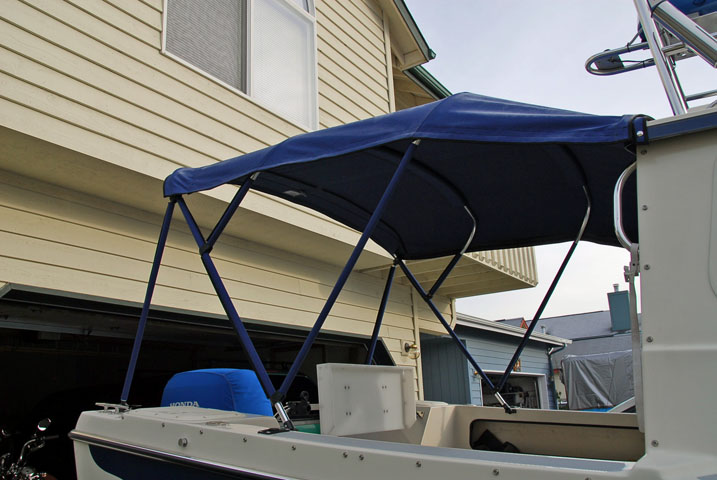 Canvas frame, starboard side.