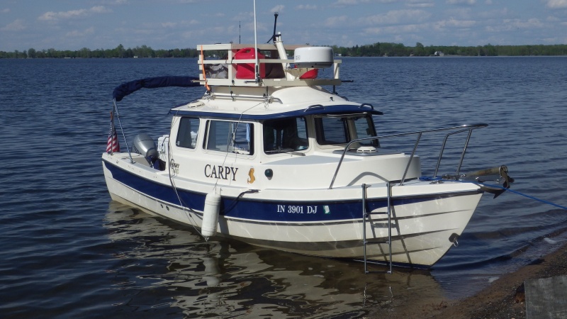 Carpy has a new bow ladder for beaching.