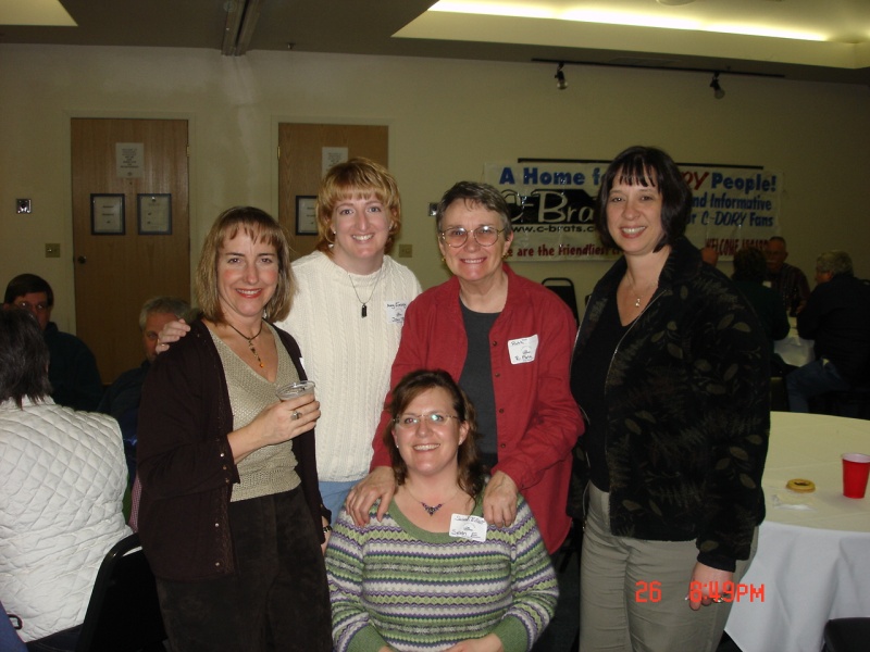 Caryn (C-DANCER), Amy (TBD), Ruthie (R-MATEY), Dee (KNOTTY-C) & seated (Susan (SUSAN E)