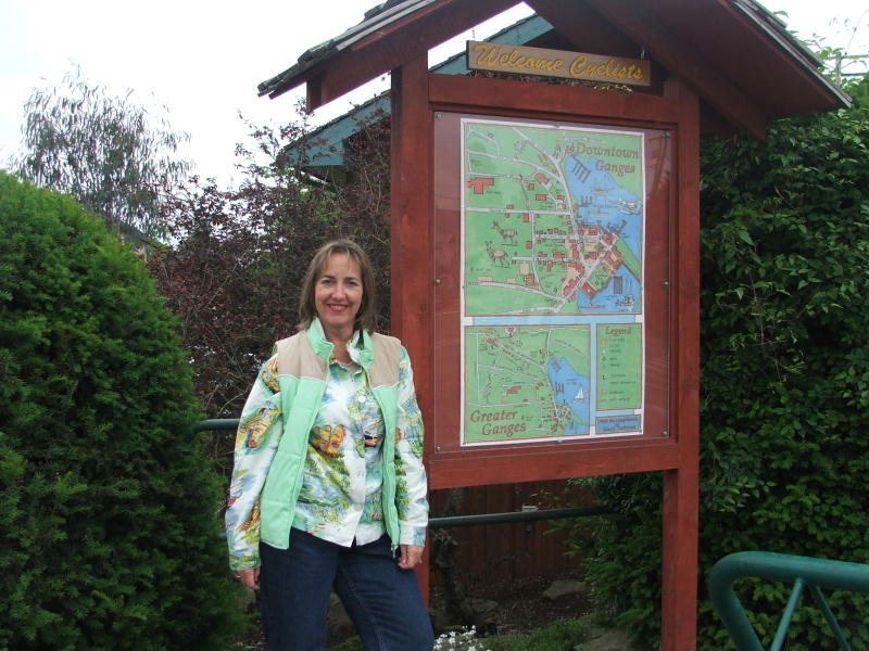 Caryn in Ganges, Saltspring Island
