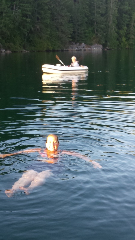 Caryn in Melanie Cove-Harvey in the background