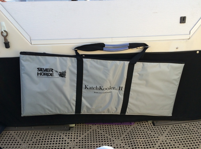 Catch Bag hanging at stern