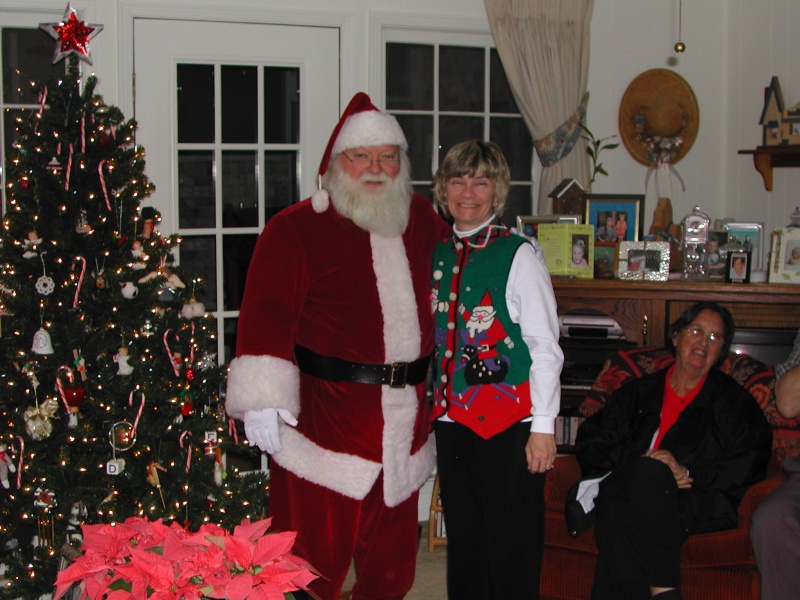 Cathy & Santa  " Pat Benton"