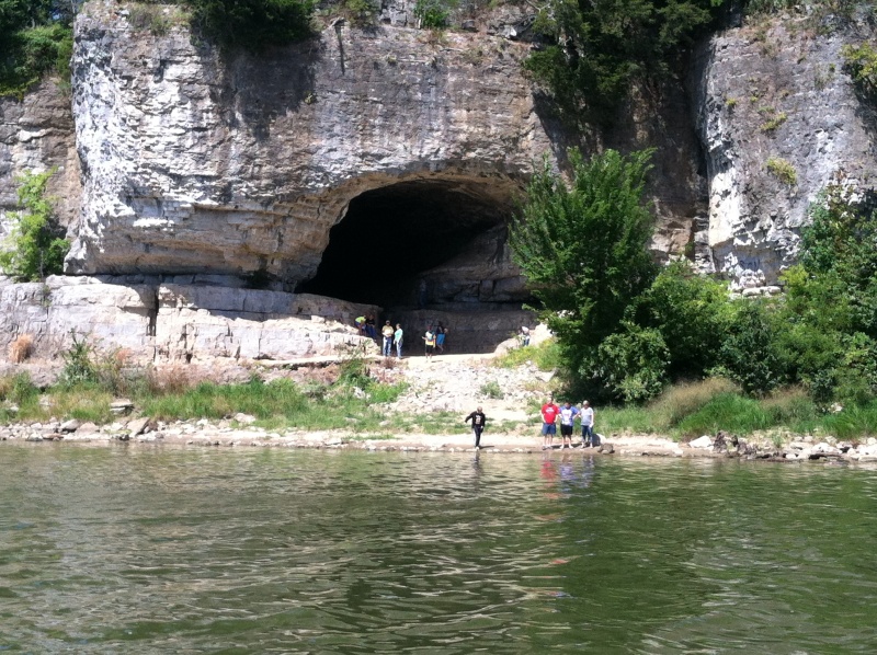 Cave in Rock.  Used by pirates in early 1800's