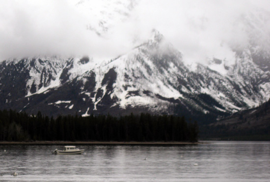 CD-22 on a mooring ball on Jackson Lake