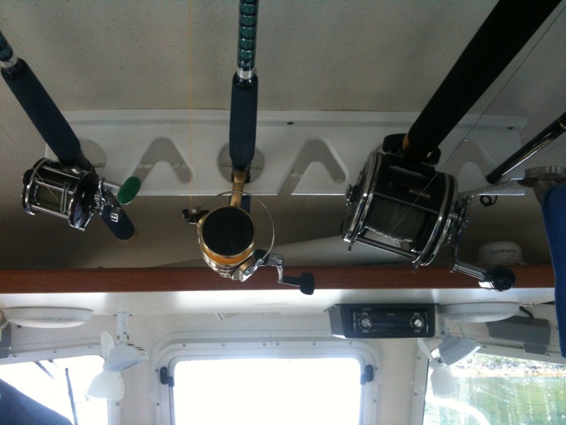 Ceiling Fishing Pole holder-front