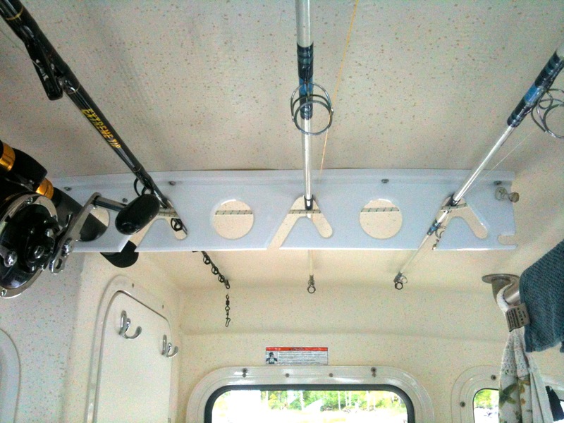 Ceiling Fishing Pole holder-rear