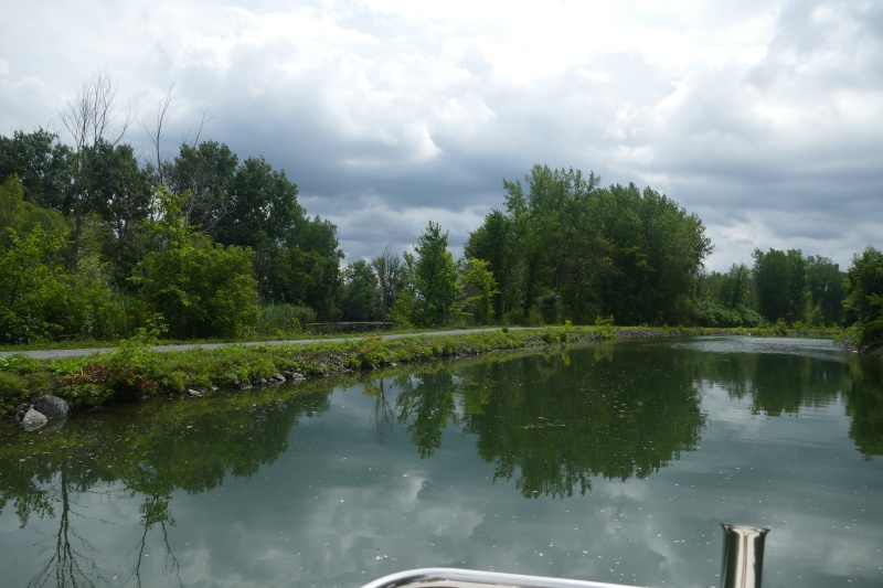 Chambly canal towbath now a bike path