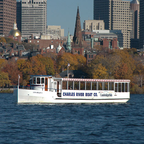 Charles I, 75', twin engine, 112 passenger

Here's a short YouTube video of the Charles I:  http://www.youtube.com/watch?v=MwDMl-l0U6o