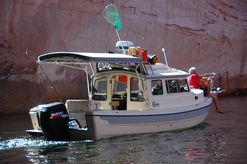 Check out the canopy on Rogers boat. He designed it himself!