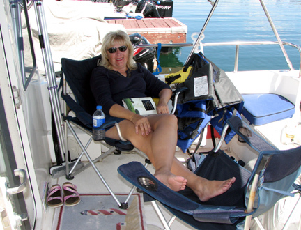 Chillin\' in the cockpit