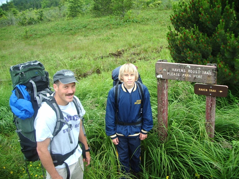 Chris and Nick off on another hike.