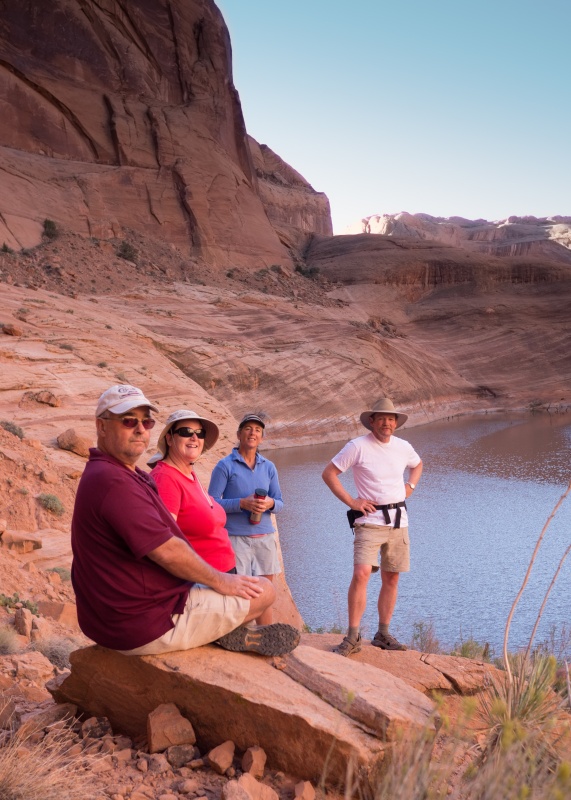 Chris, Terry, Donna and Jay at the lake above Iceberg Canyon