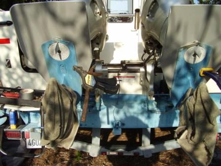 clamped in place per instructions