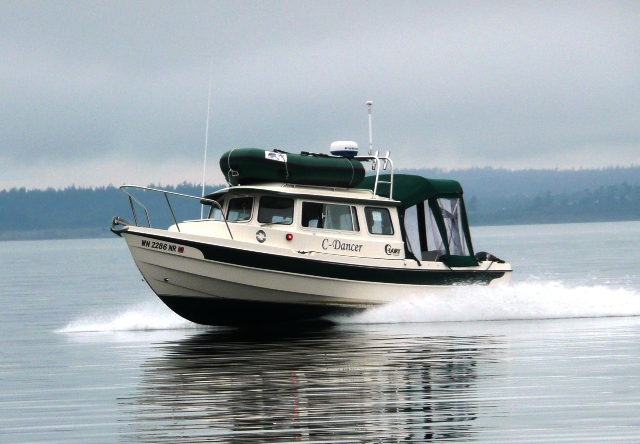 Classic Running Shot-Summer 2007 
with Full Camperback and Dinghy