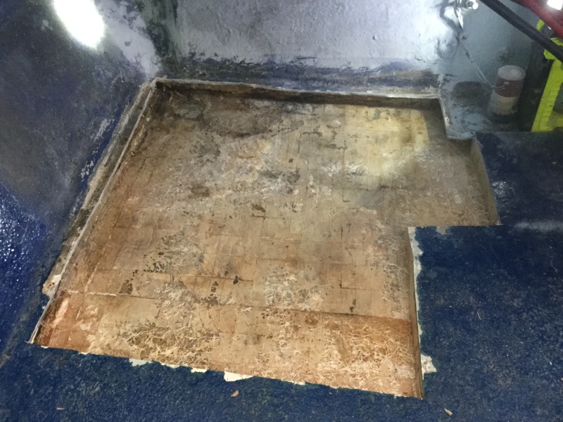 Cleaned out and ready to sand and prep for new core.