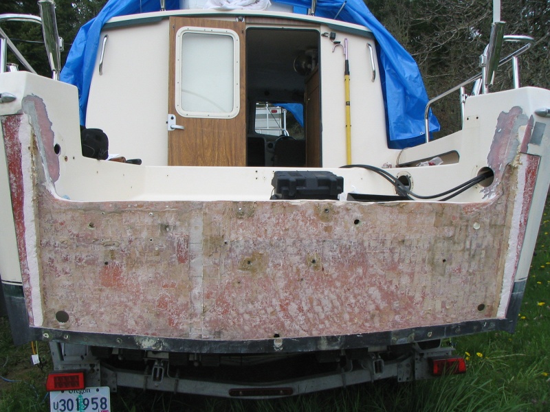 cleaned transom