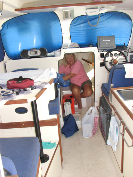 Cleaning the v-berth (and the whole cabin!)