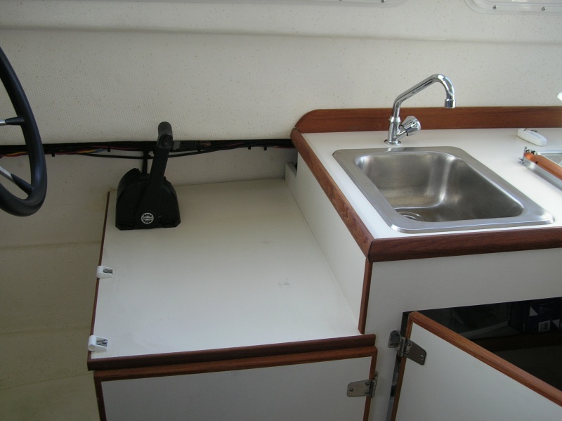 Clear counter space w/ seat removed