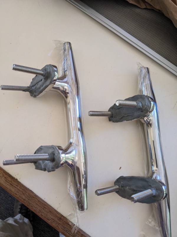 Cleats and bolts prepped with Bed-It tape