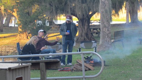 Cliff (white Hat) the official keeper of the flame.