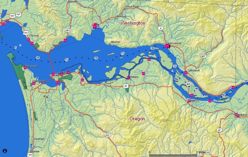 Clifton and Prairie Channel route