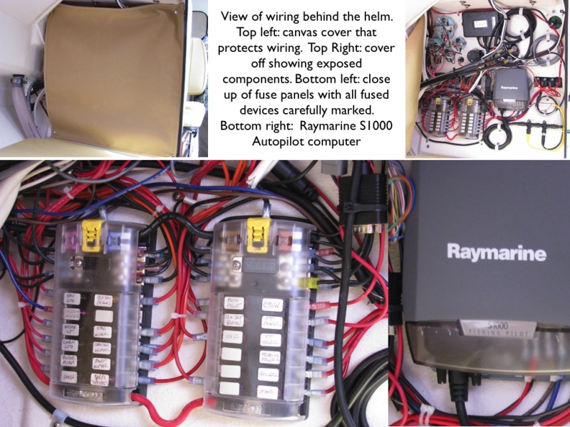 Close up of Helm Wiring