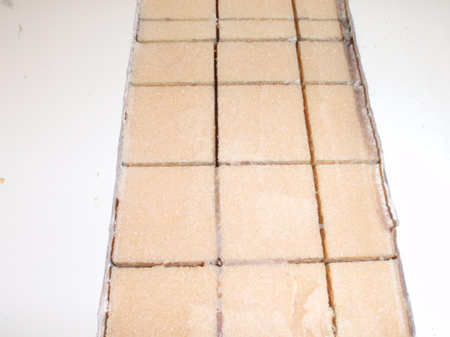 Close up of the foam core in the cockpit floor.