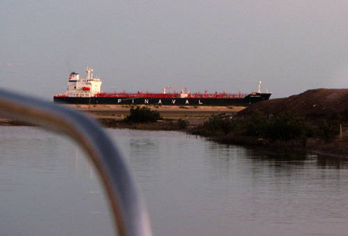 Closer view of the ship