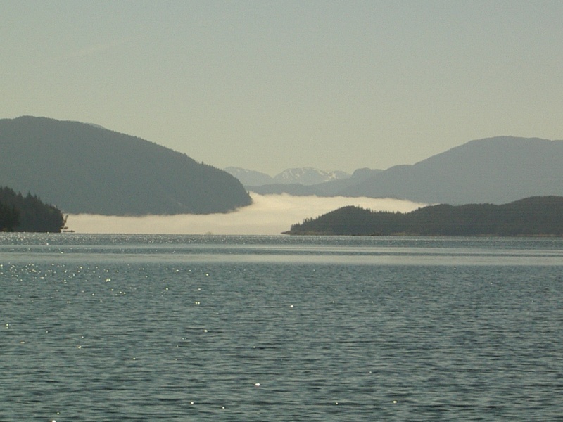 Cloud bank looked like a glacier