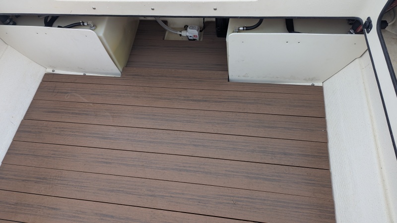Cockpit deck floor - aft side.
