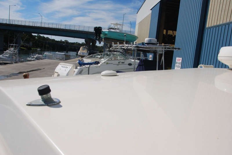 Cockpit roof view & access

Small 'puck' is RayMarine GPS RCVR