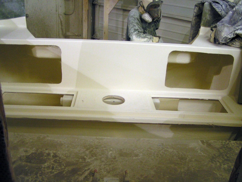 Cockpit transom/floor access panels (Fri 3/25)