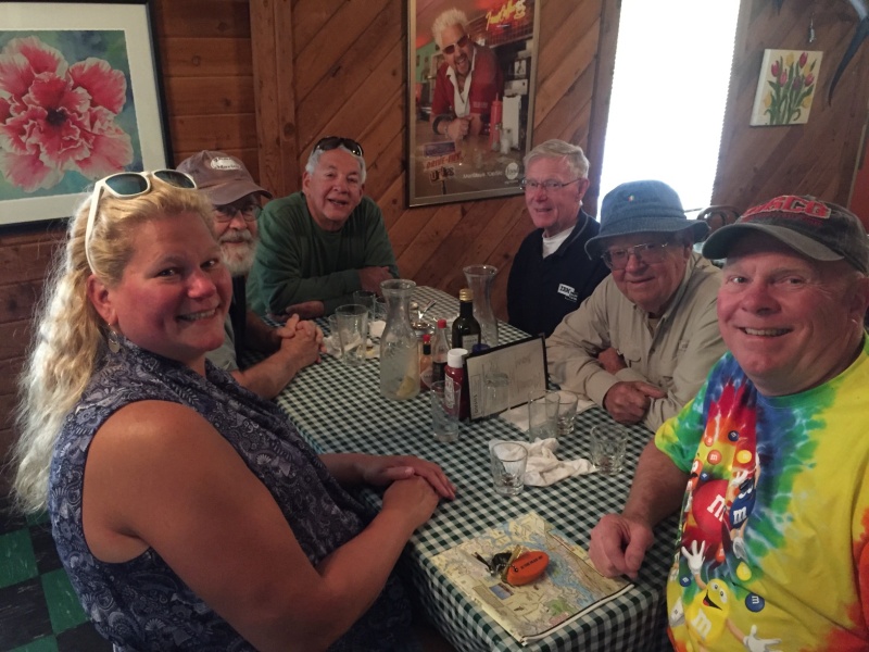 Colby, Rosanne, Bernie, Floyd, Pedro & Chuck at Giusti\'s Restaurant.