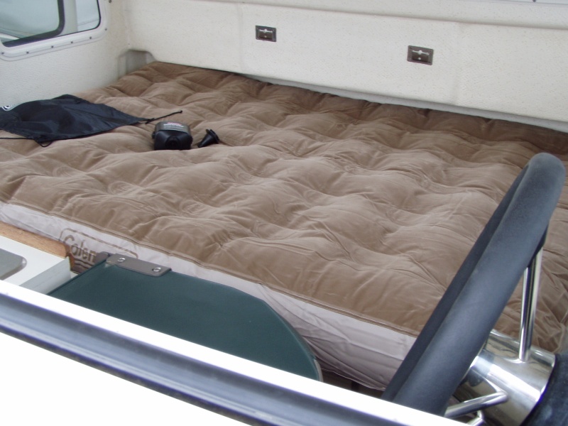 Coleman Double Quickbed in Cabin (Note: 54" Wide Also Fits Cockpit Perfectly)