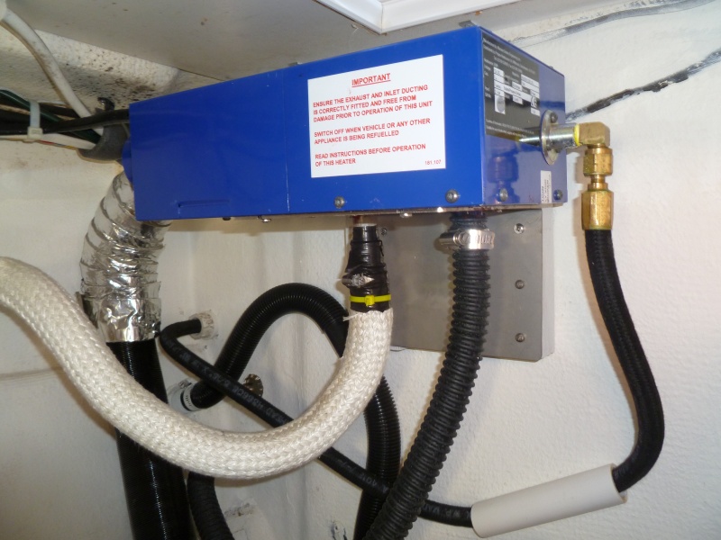 combustion air drawn from outside, bad air goes overboard