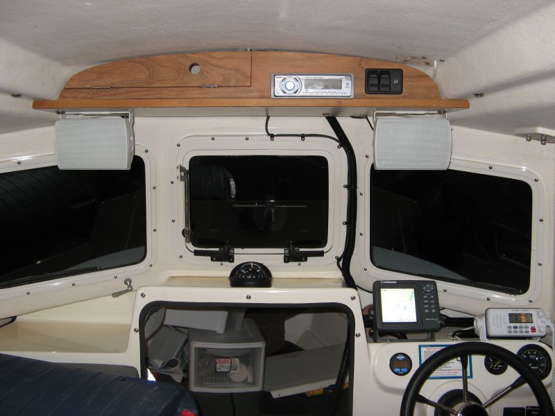 Completed shelf and helm.