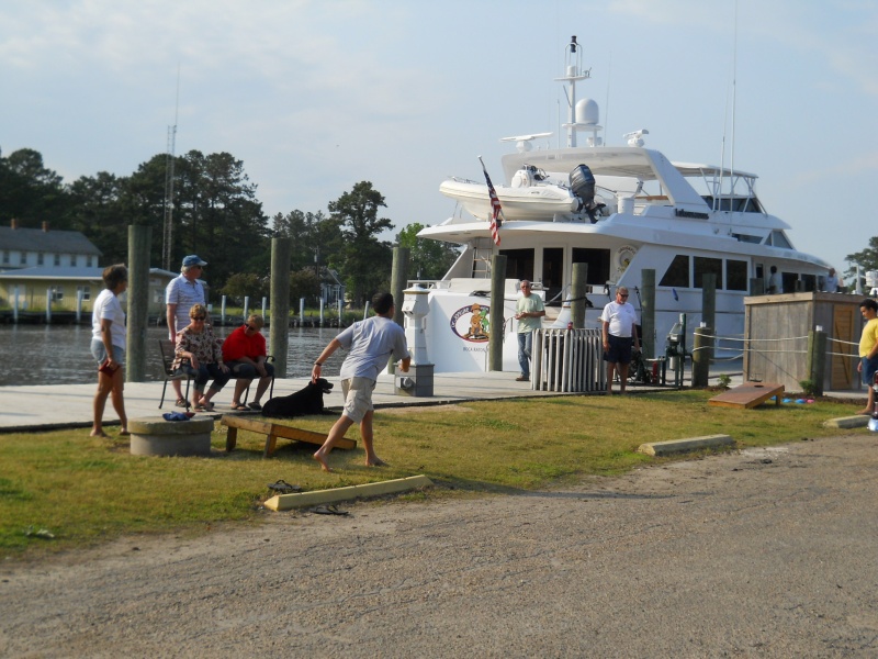 cornhole in front of the 100 ft Lukasauros which took on 1500 gals, of diesel fuel. None of the CDorys took on quite that much